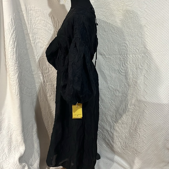 Kika Vargas X Target Floral Texture Scallop Back Midi Dress, size small, NWT - Picture 7 of 16